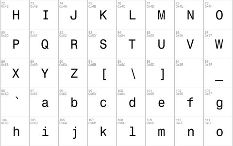 Monospace821 Regular