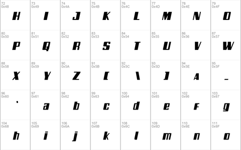 Galactic Storm Condensed Italic