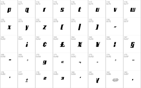 Galactic Storm Condensed Italic