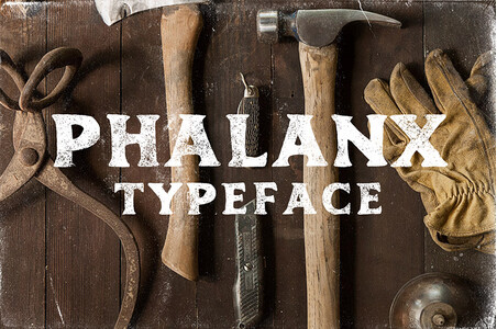 Phalanx by Mark Richardson font