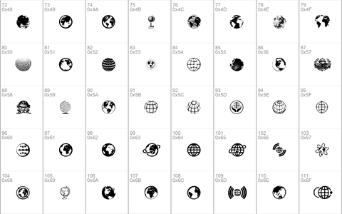 Globe Icons Regular