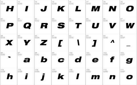 Helvetica93-ExtendedBlack BlackItalic