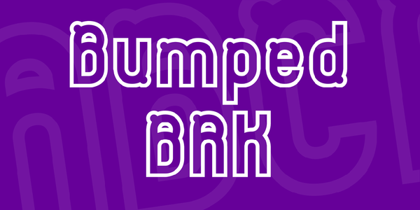 Bumped BRK font