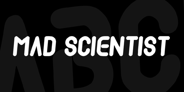 Mad scientist font