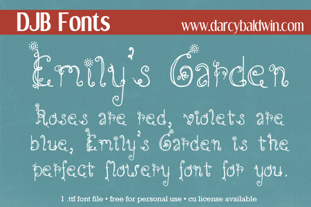 DJB Emilys Garden font