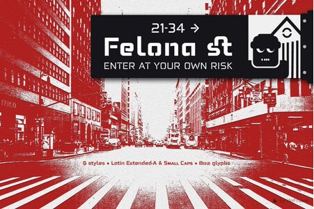 Felona st ExtLt font