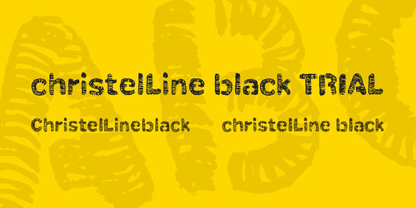 christelLine black font