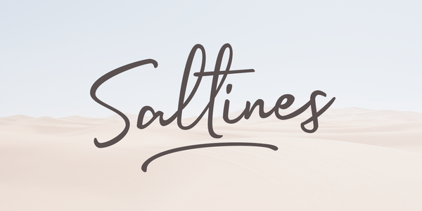 Saltines Swash font