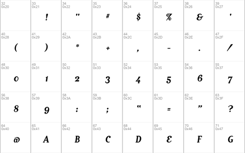 MatrixScriptBold Regular