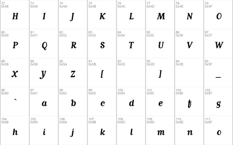 MatrixScriptBold Regular