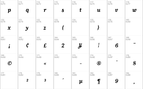 MatrixScriptBold Regular