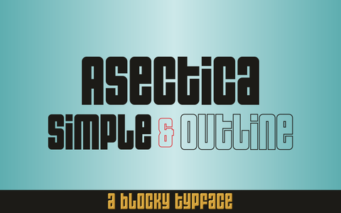 Asectica Outline Demo font