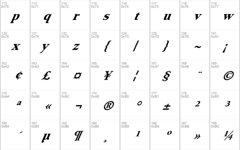 FZ ROMAN 24 ITALIC