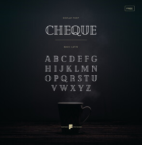 Cheque font