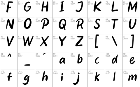 Conformable font