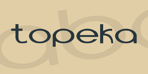 Topeka font