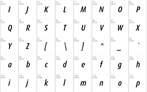 DaxCondensed-MediumItalic Regular