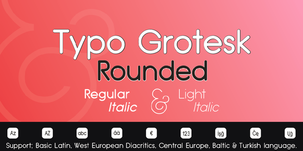 Typo Grotesk Rounded font