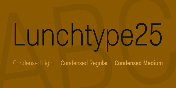 Lunchtype25 font