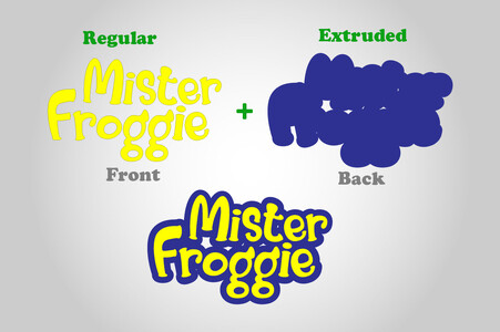 Mister Froggie Extend font