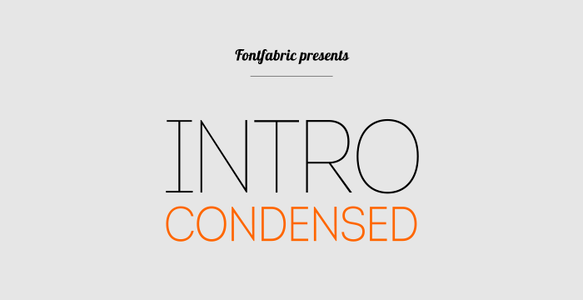 Intro Cond font