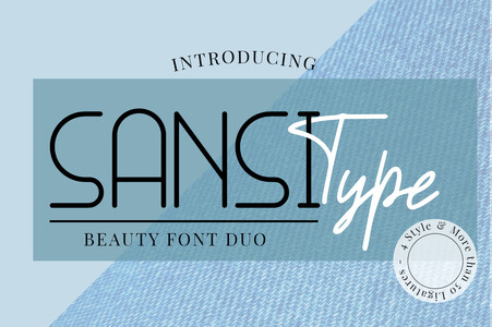 SANSI Outline font