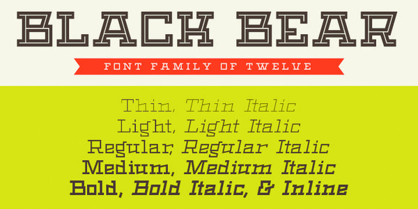 Black Bear font