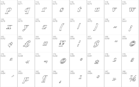 FZ ROMAN 26 HOLLOW ITALIC