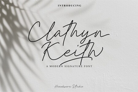 Clathyn Keith Signature Persona font
