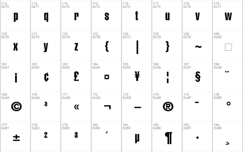 Helvetica-ExtraCompressed Roman
