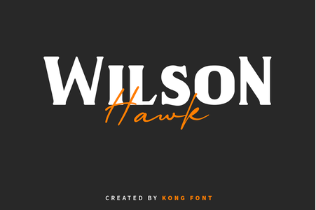 Wilson hawk font