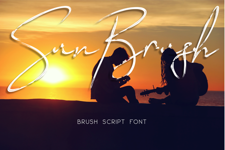 Sun Brush font