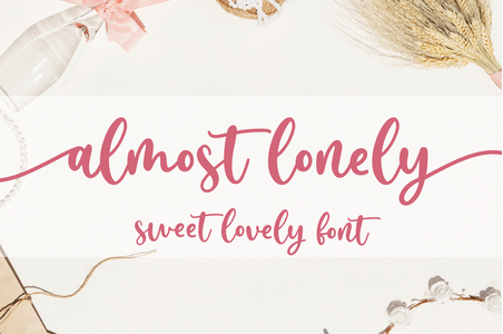 almost lonely font