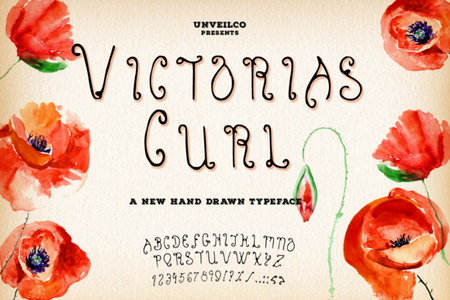 VictoriasCurl font