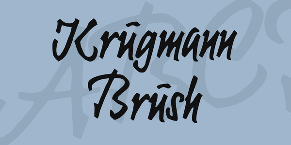 Krugmann Brush font