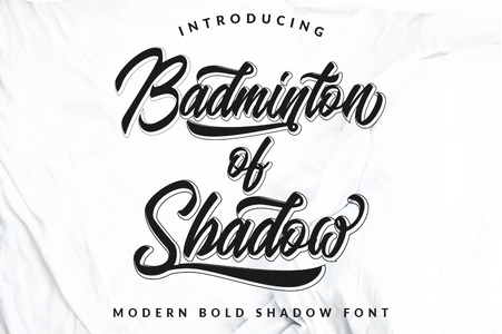 Badminton Of Shadow font