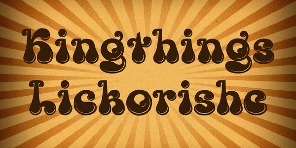 Kingthings Lickorishe font