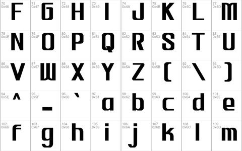 BIOSI font
