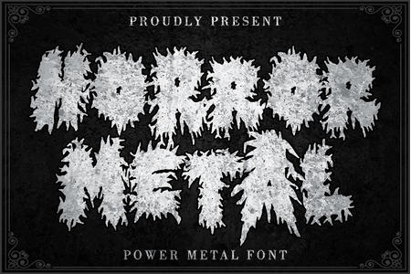 Horror Metal font