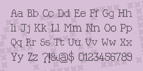 Kingthings Xstitch font