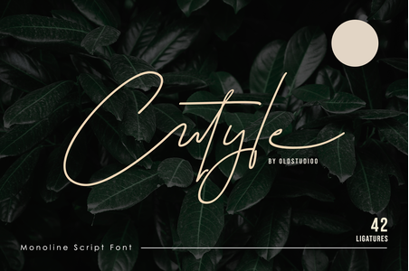 Cutyle Monoline Script Demo font