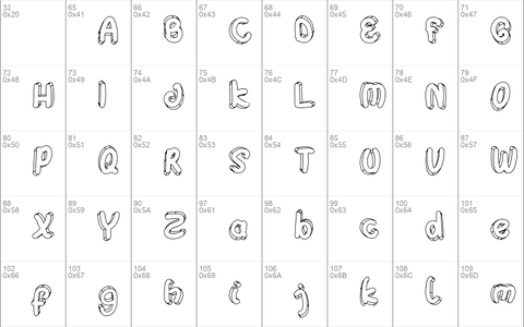 Hulahop font