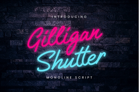 Gilligan Shutter font