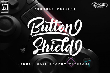 Button Shield Personal Use Only font