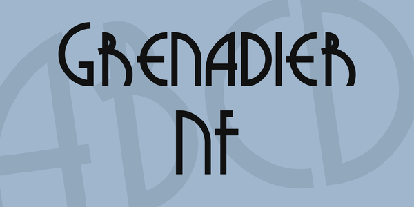 Grenadier NF font