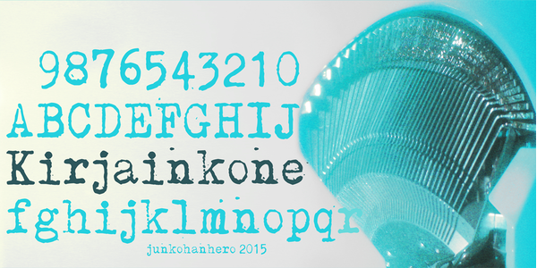 Kirjainkone font