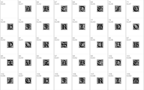 Neugotische Initialen Regular