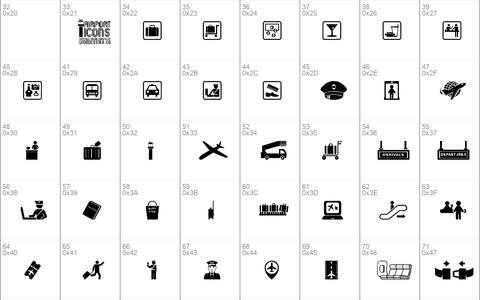 Airport Icons Regular