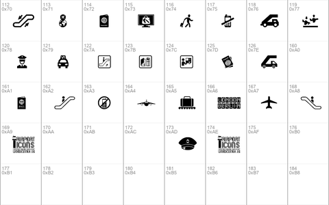 Airport Icons Regular