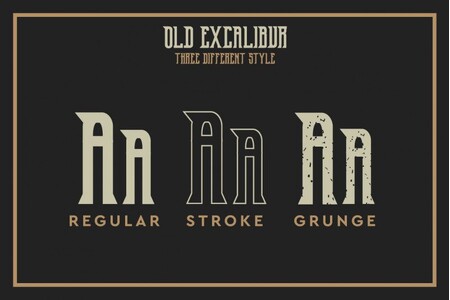 Old Excalibur Demo font
